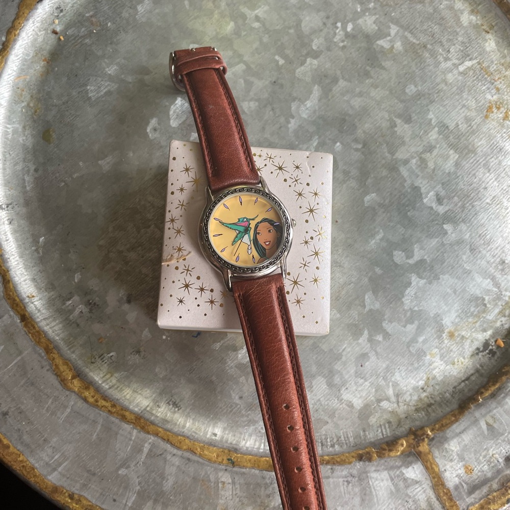Brown Leather Strap Watch